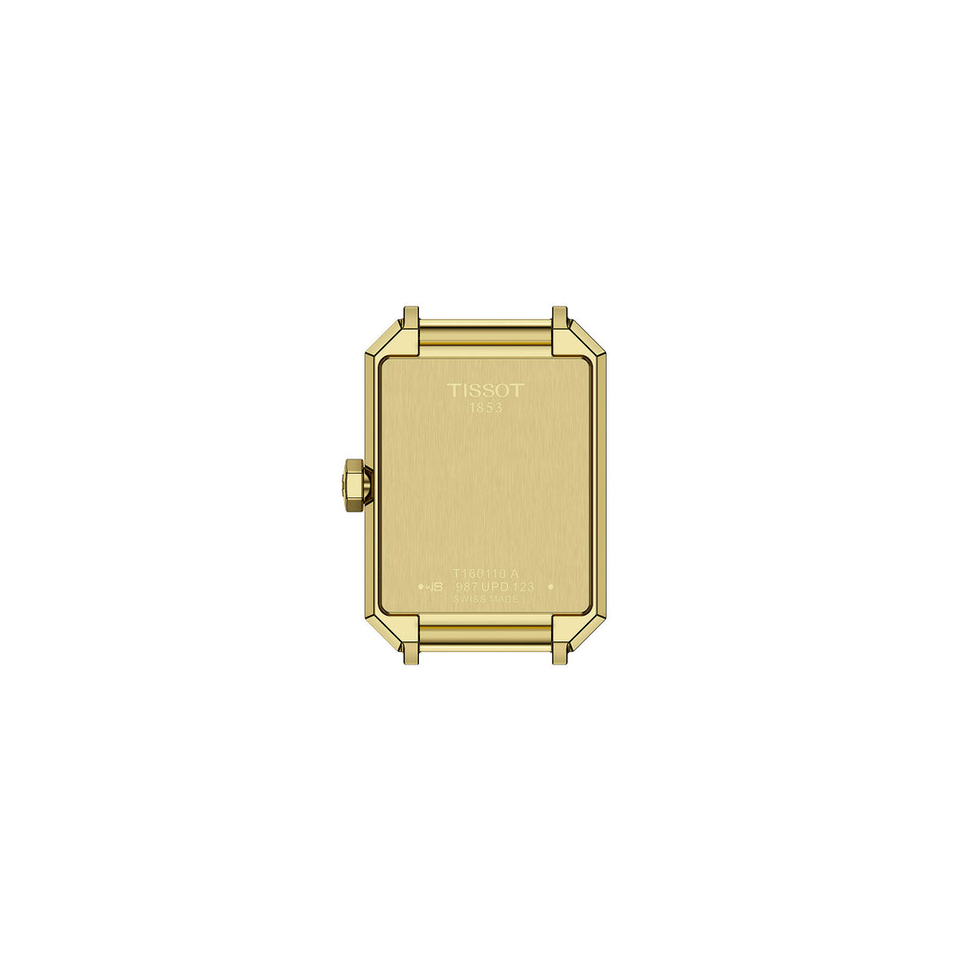 Tissot SRV quartz watch in stainless steel with yellow gold PVD coating 30 mm T160.110.33.023.00