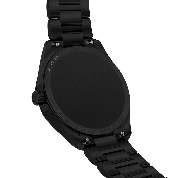 Montre Tissot PRC 100 Solar quartz solaire en acier inoxydable revêtement PVD noir 39 mm T151.422.33.051.00