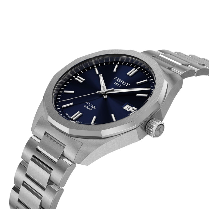 Montre Tissot PRC 100 Solar quartz solaire en acier inoxydable 39 mm T151.422.11.041.00