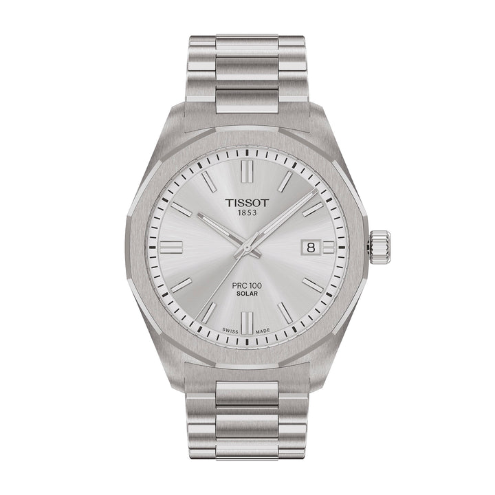 Tissot PRC 100 Solar quartz solar watch in stainless steel 39 mm T151.422.11.031.00