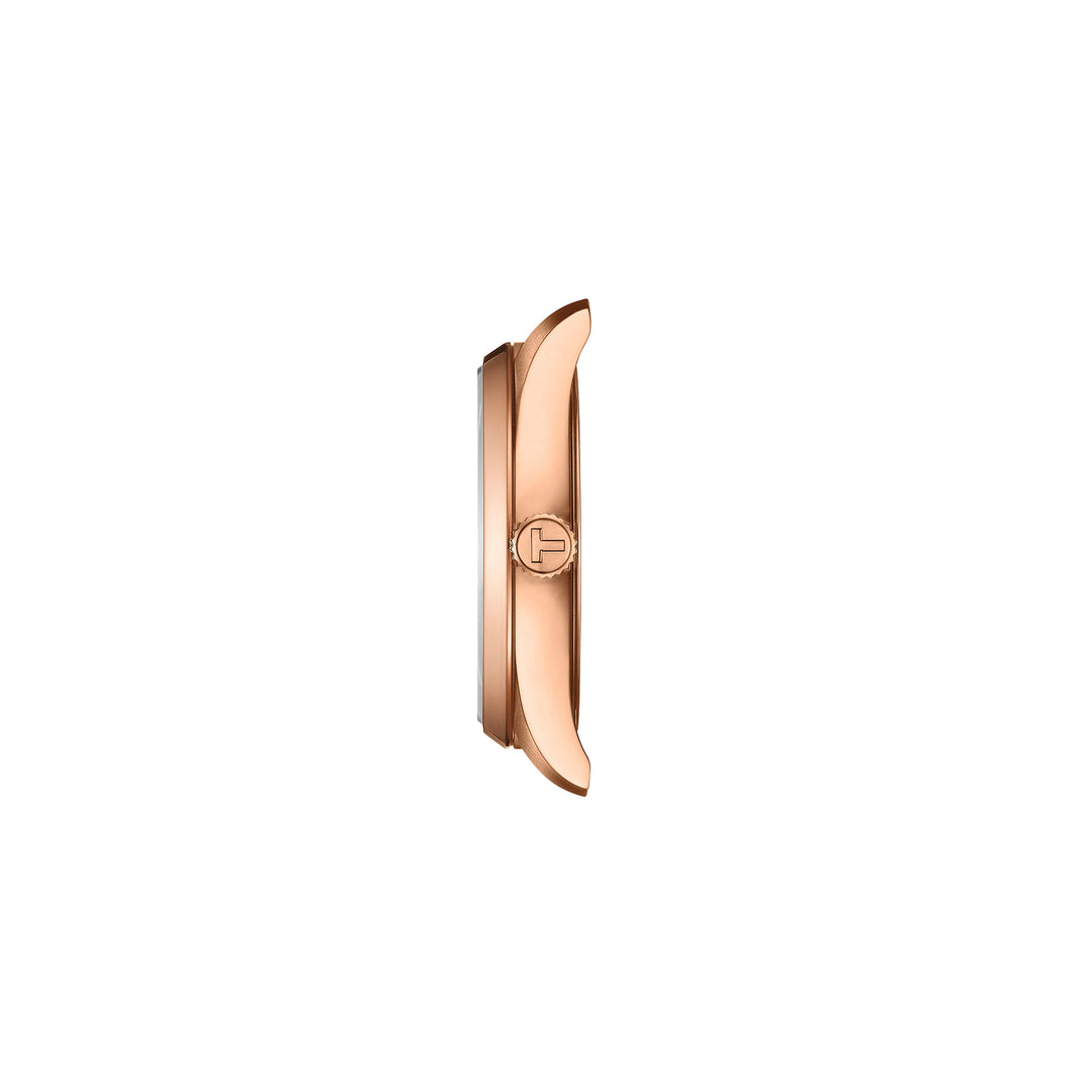 Tissot PR 100 quartz watch in stainless steel with rose gold PVD coating 34 mm T150.210.33.291.00