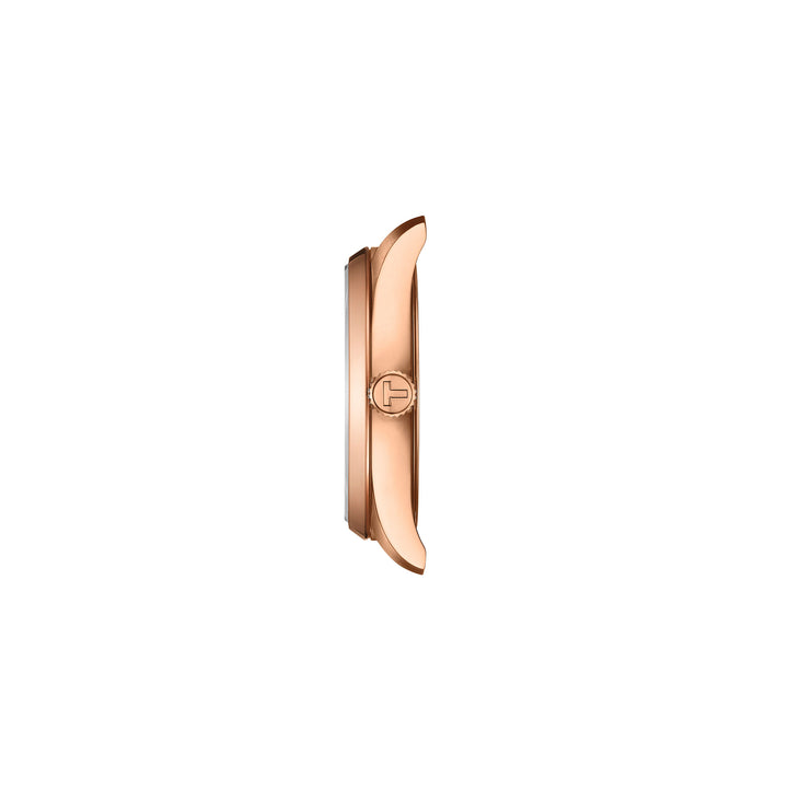 Tissot PR 100 quartz watch in stainless steel with rose gold PVD coating 34 mm T150.210.33.291.00