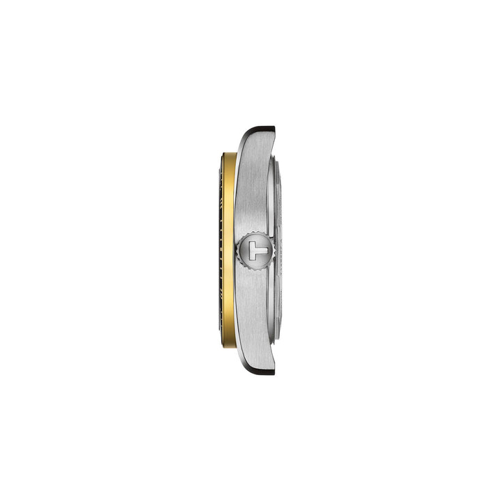 Tissot PR516 Powermatic 80 automatic watch in two-tone stainless steel with yellow gold PVD coating 38 mm T149.407.22.011.00
