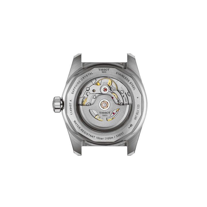Tissot PR516 Powermatic 80 automatic watch in two-tone stainless steel with yellow gold PVD coating 38 mm T149.407.22.011.00