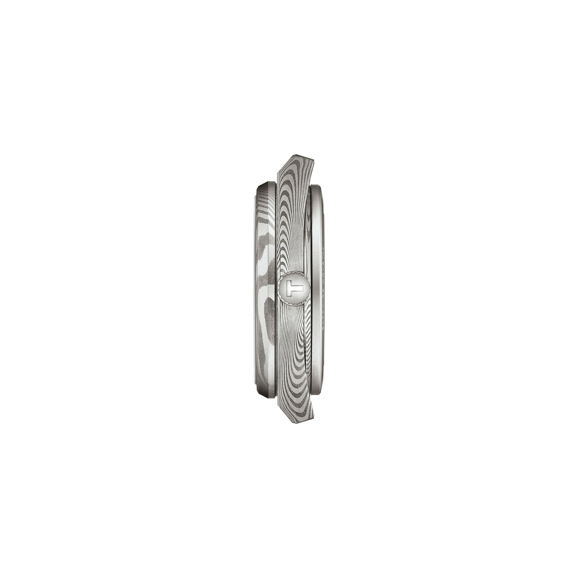 Montre Tissot PRX Acier Damas Powermatic 80 automatique en acier inoxydable damassé bracelet cuir 38 mm T137.807.96.081.00