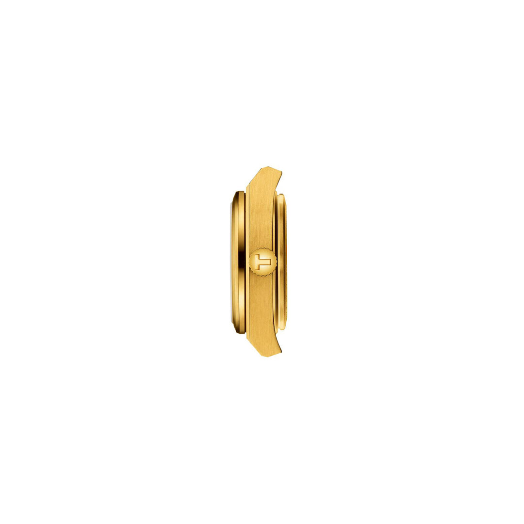 Tissot PRX quartz watch in stainless steel with yellow gold PVD coating 25 mm T137.010.33.021.00
