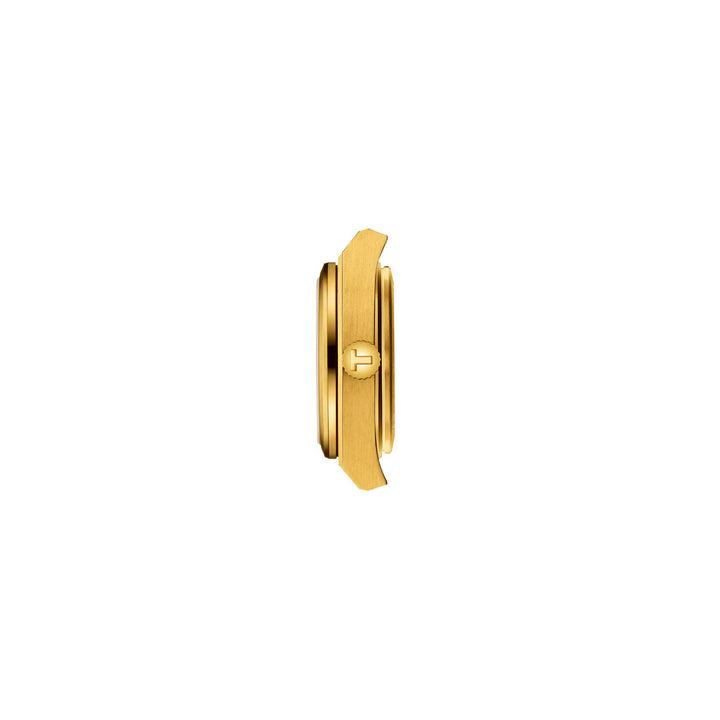 Tissot PRX quartz watch in stainless steel with yellow gold PVD coating 25 mm T137.010.33.021.00