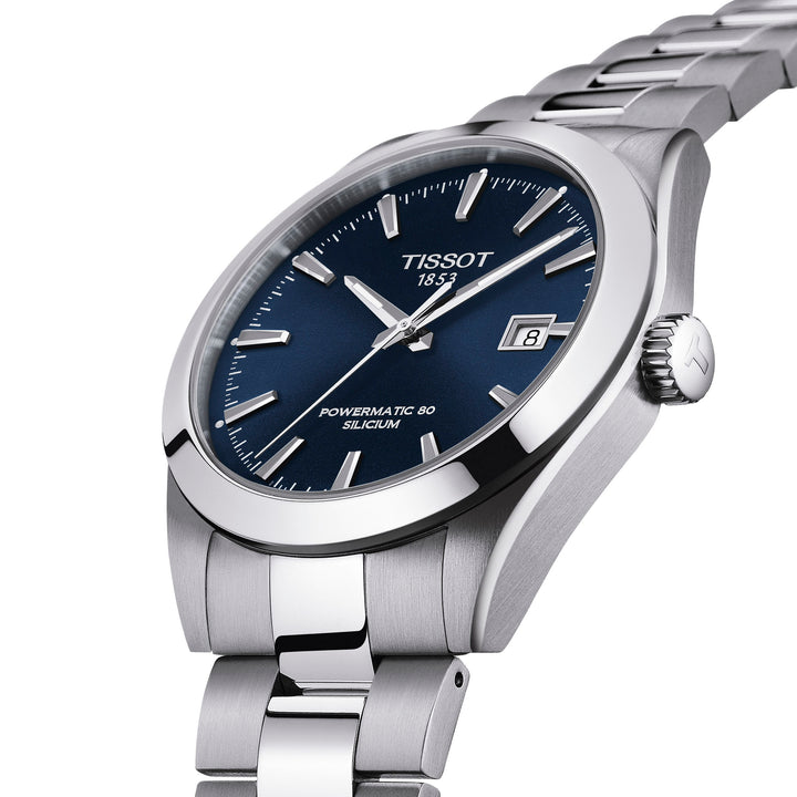 Montre Tissot Gentleman Powermatic 80 automatique en acier inoxydable 40 mm T127.407.11.041.00