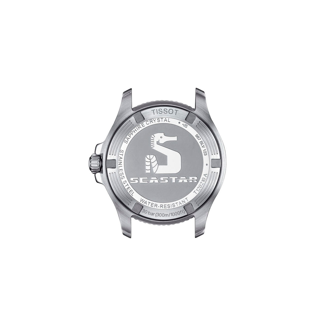 Tissot Seastar 1000 quartz watch in stainless steel with synthetic strap 36 mm T120.210.17.116.00