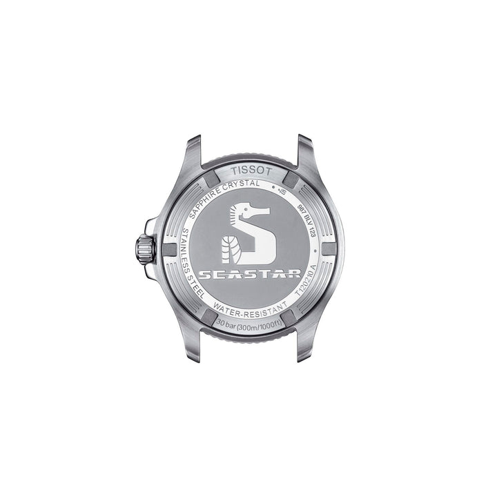 Tissot Seastar 1000 quartz watch in stainless steel with synthetic strap 36 mm T120.210.17.116.00