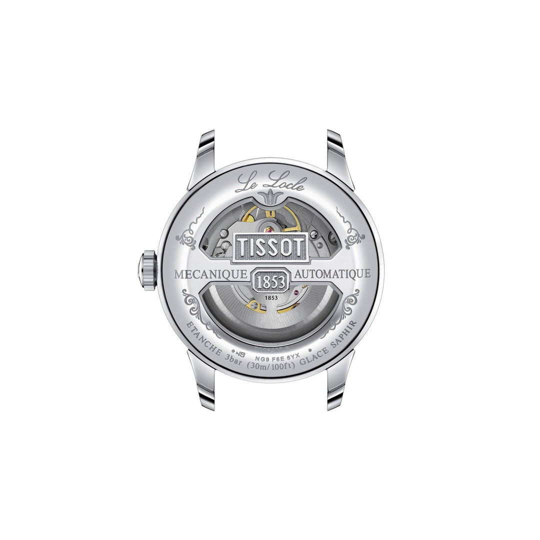 Montre Tissot Le Locle Powermatic 80 automatique en acier inoxydable bracelet cuir 39.3 mm T006.407.16.053.00