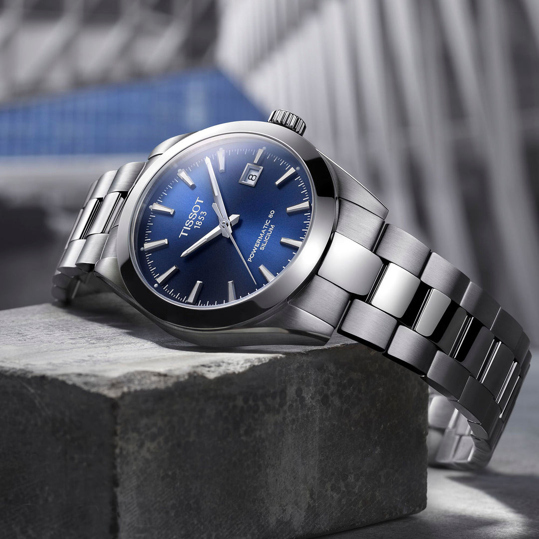 Montre Tissot Gentleman Powermatic 80 automatique en acier inoxydable 40 mm T127.407.11.041.00