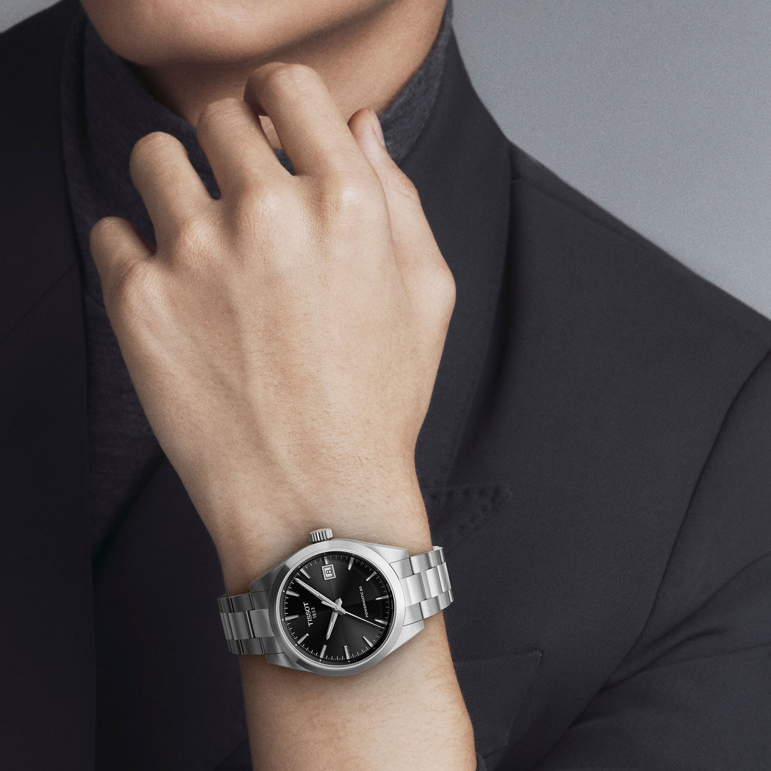 Montre Tissot Gentleman Powermatic 80 automatique en acier inoxydable 38 mm T165.807.11.051.00