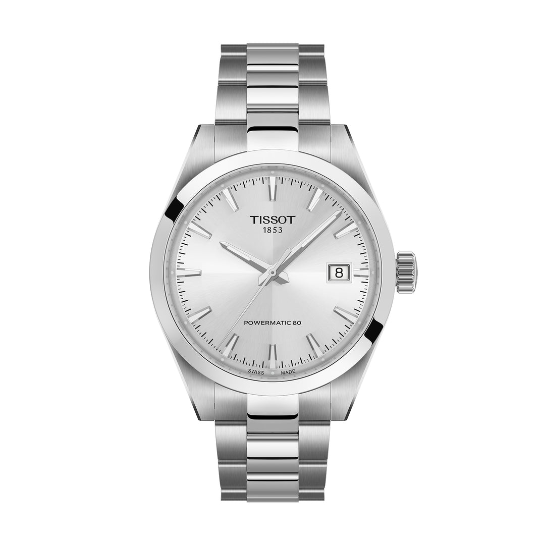 Montre Tissot Gentleman Powermatic 80 automatique en acier inoxydable 38 mm T165.807.11.031.00