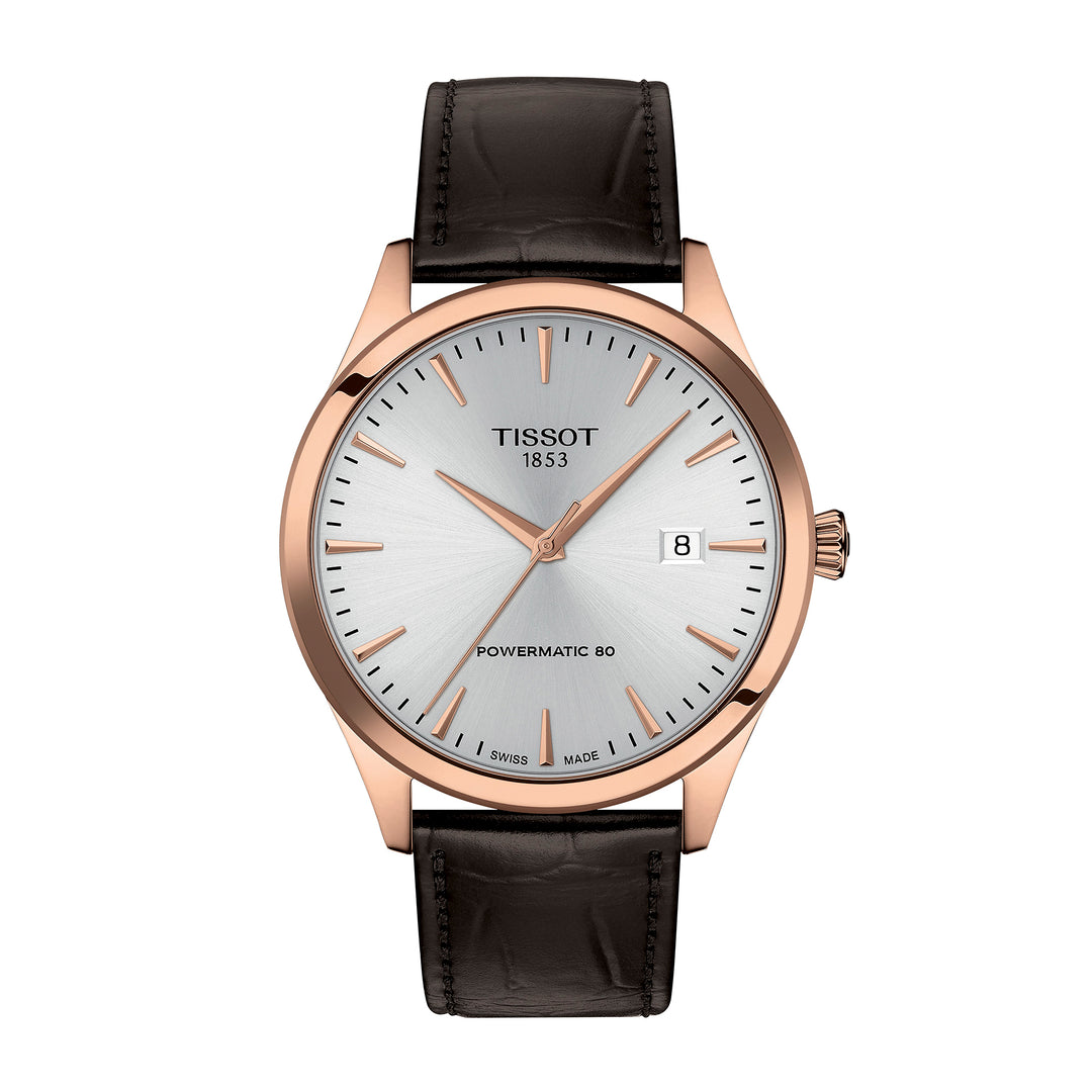 Tissot Classic Dream automatic watch 40 mm in leather T158.407.36.031.00