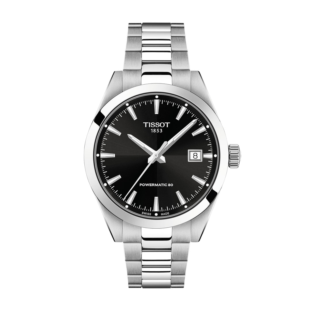 Montre Tissot Gentleman Powermatic 80 automatique en acier inoxydable 38 mm T165.807.11.051.00