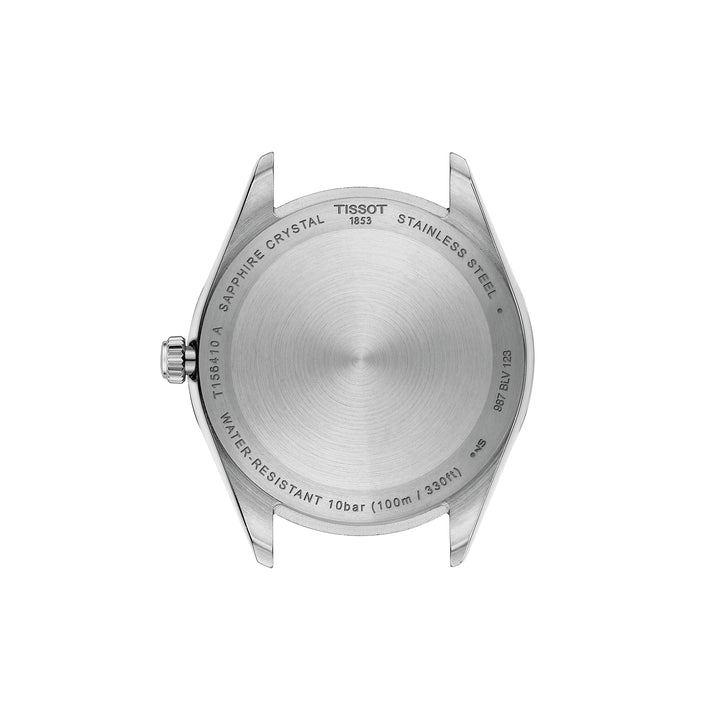 Tissot Ballade quartz watch in two-tone stainless steel with rose gold PVD coating, 40 mm T156.410.22.291.01