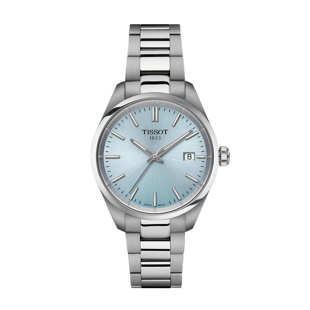 Tissot PR 100 quartz watch, 34 mm, stainless steel, T150.210.11.351.00