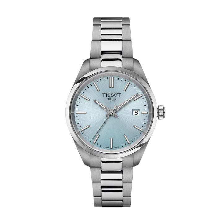 Tissot PR 100 quartz watch, 34 mm, stainless steel, T150.210.11.351.00