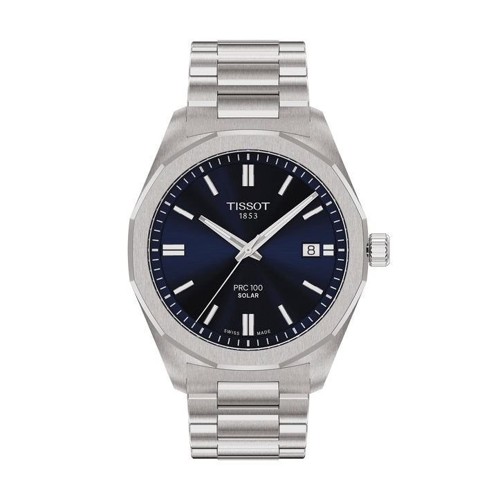 Montre Tissot PRC 100 Solar quartz solaire en acier inoxydable 39 mm T151.422.11.041.00