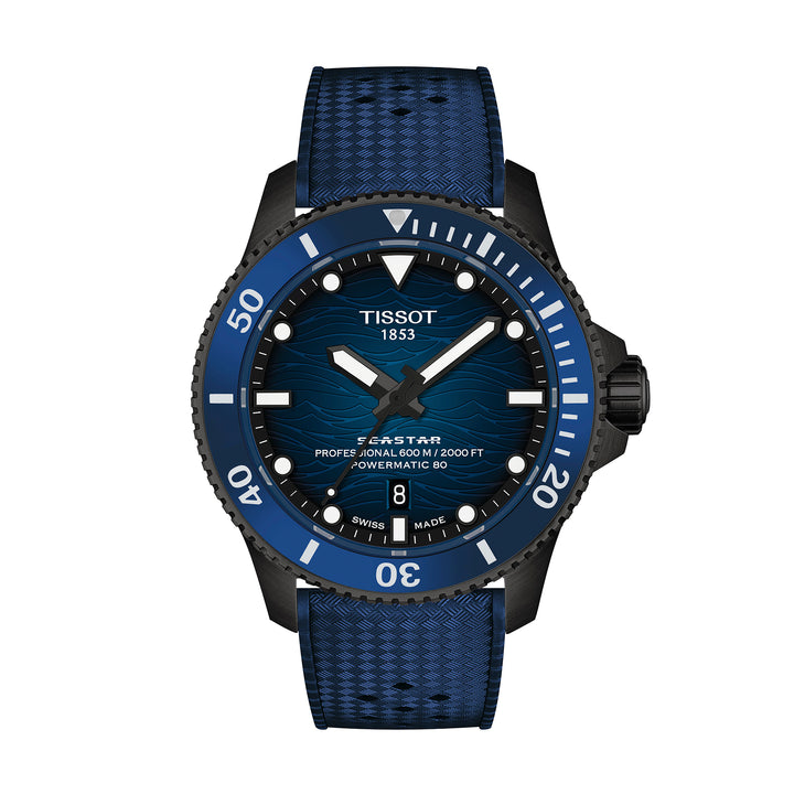Montre Tissot Seastar 2000 automatique 44 mm en caoutchouc T120.907.37.041.00