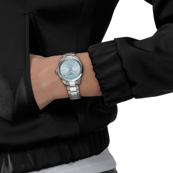 Tissot PR 100 quartz watch, 34 mm, stainless steel, T150.210.11.351.00