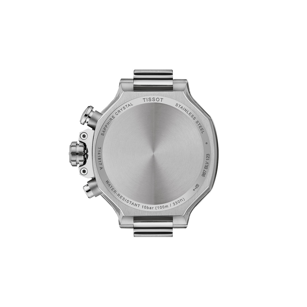 Montre Tissot T-Race quartz en acier inoxydable bracelet silicone 38 mm T141.817.17.041.00
