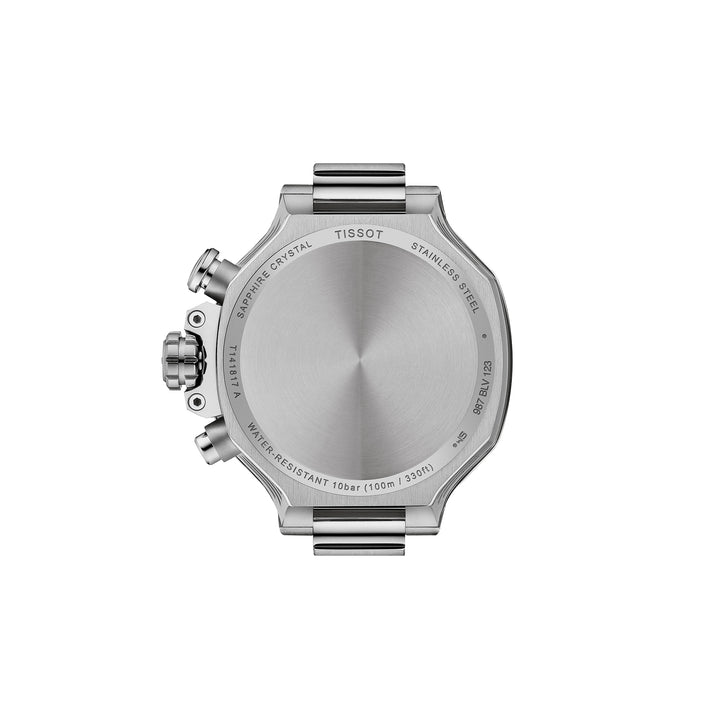 Montre Tissot T-Race quartz en acier inoxydable bracelet silicone 38 mm T141.817.17.041.00