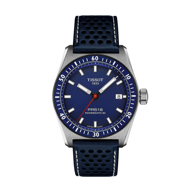Montre Tissot PR516 automatique 38 mm en cuir T149.407.16.041.00