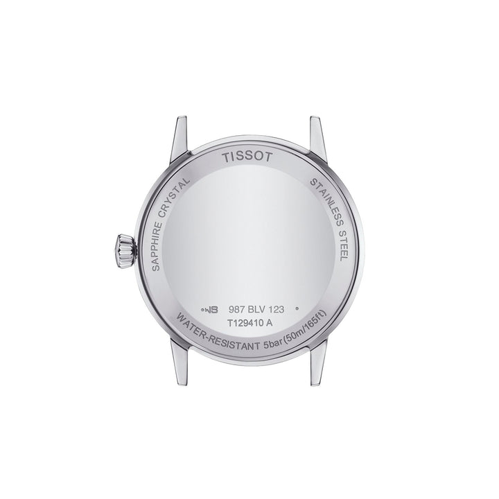 Tissot Classic Dream quartz watch in stainless steel with leather strap 42 mm T129.410.16.013.00