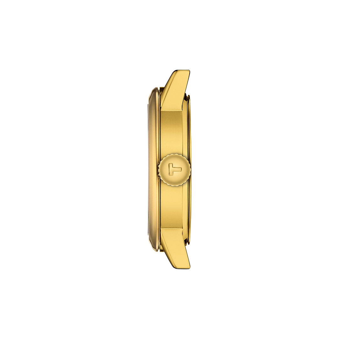 Montre Tissot Classic Dream quartz en acier inoxydable revêtement PVD or jaune 28 mm T129.210.33.263.00