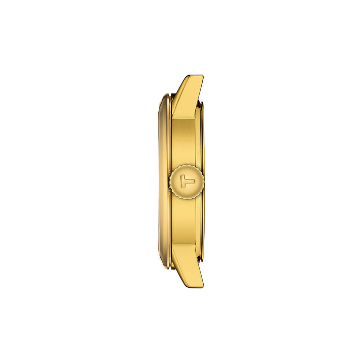 Montre Tissot Classic Dream quartz en acier inoxydable revêtement PVD or jaune 28 mm T129.210.33.263.00