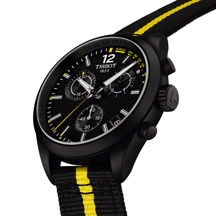 Montre Tissot PR 100 Tour de France 2026 quartz 40 mm en tissu T150.417.37.057.00