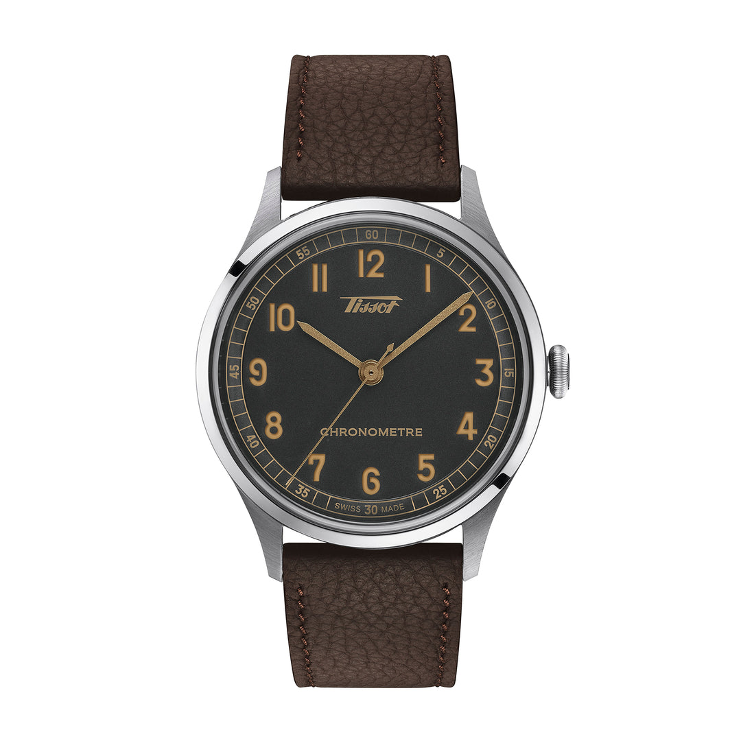 Tissot Heritage 1938 automatic watch, 39 mm, leather T142.464.16.062.00