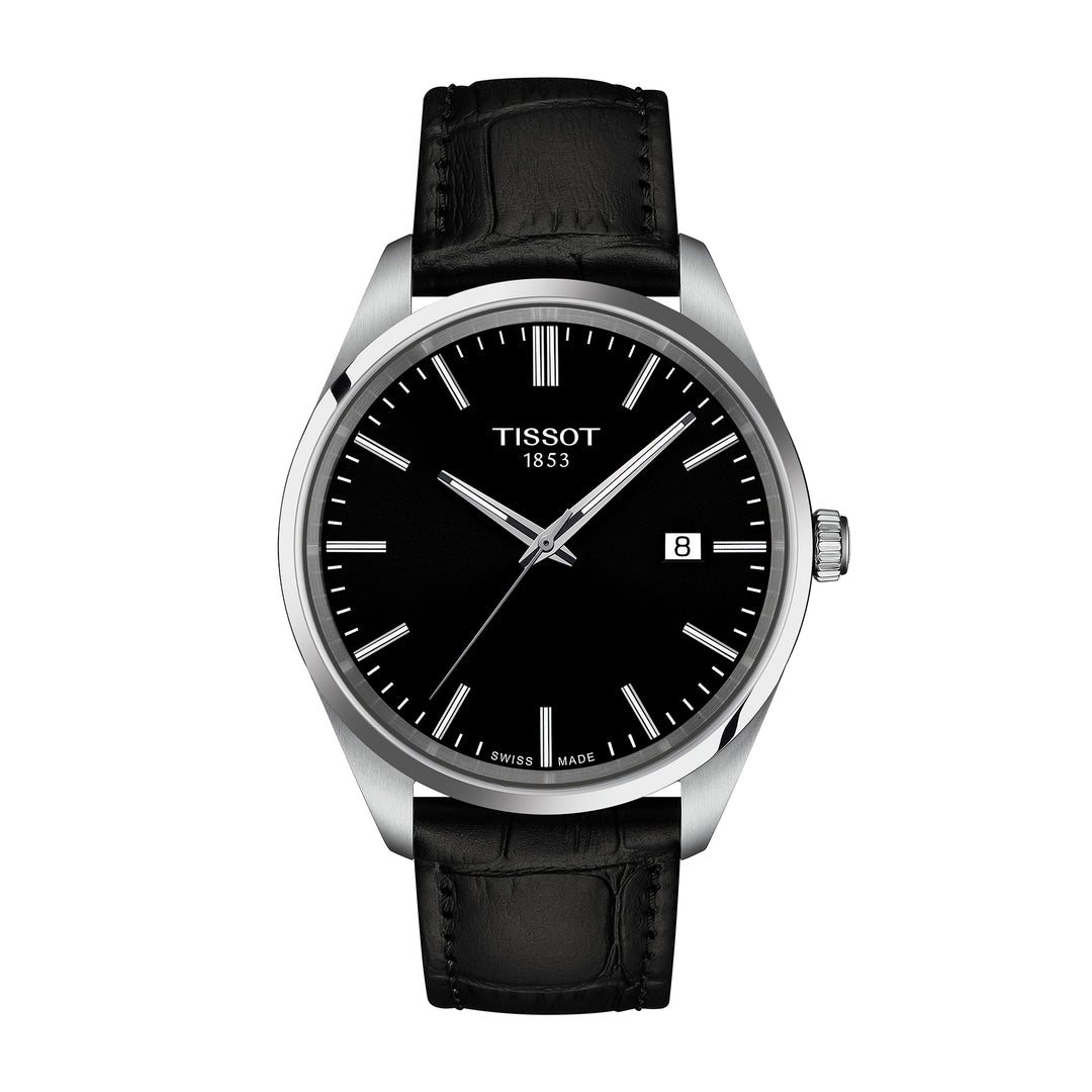 Montre Tissot PRX 100 quartz 40 mm en cuir T150.410.16.051.00