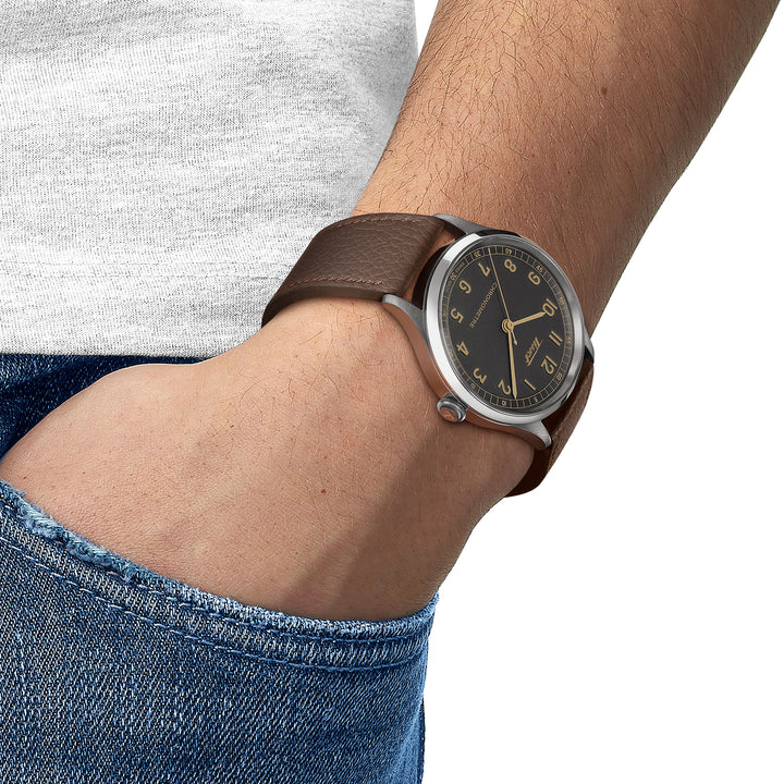 Tissot Heritage 1938 automatic watch, 39 mm, leather T142.464.16.062.00