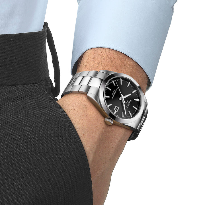 Montre Tissot Gentleman Powermatic 80 automatique en acier inoxydable 40 mm T127.407.11.051.00