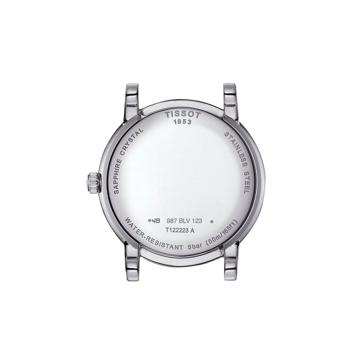 Tissot Carson Premium Lady Moonphase quartz watch in 32 mm stainless steel T122.223.11.033.00