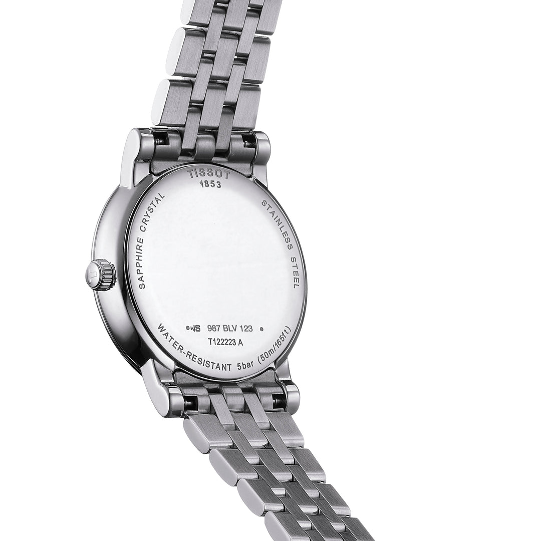 Tissot Carson Premium Lady Moonphase quartz watch in 32 mm stainless steel T122.223.11.033.00