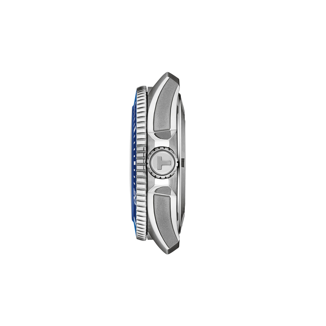 Montre Tissot Seastar 2000 Powermatic 80 automatique en acier inoxydable bracelet caoutchouc 44 mm T120.907.17.041.00