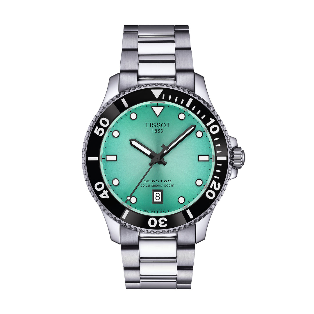 Montre Tissot Seastar 1000 quartz en acier inoxydable 40 mm T120.410.11.091.00