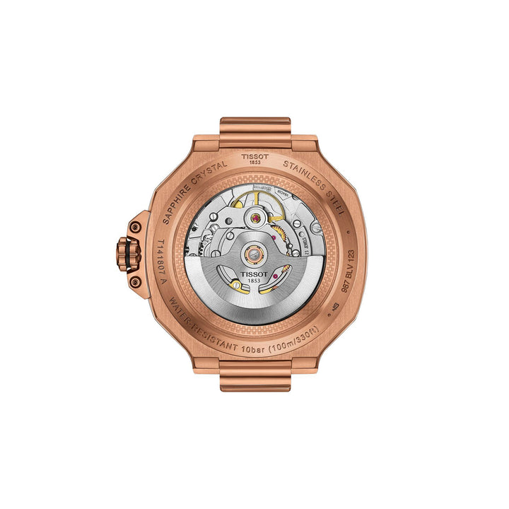 Tissot T-Race automatic watch 41 mm in silicone T141.807.37.051.00