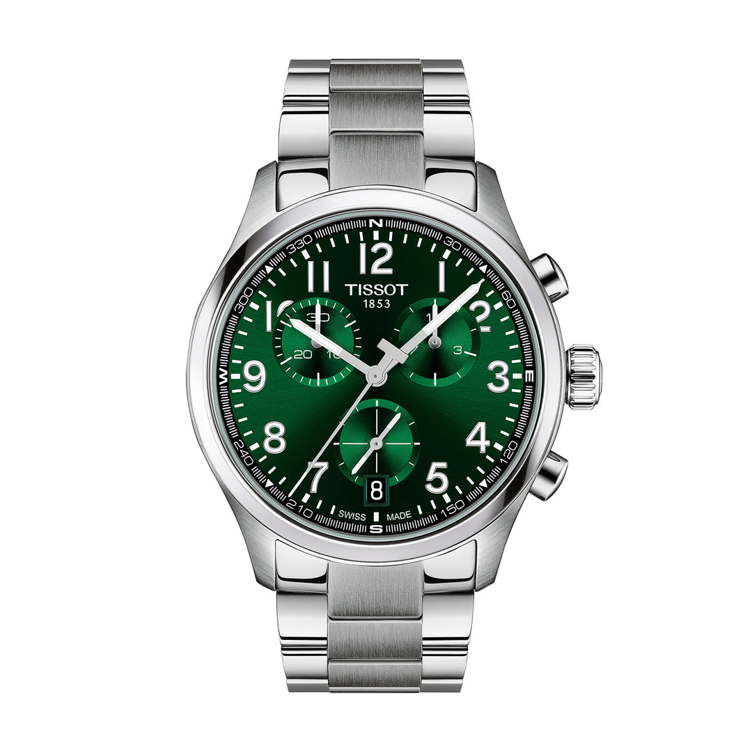Tissot Chrono L quartz watch in 42 mm stainless steel T116.417.11.092.00