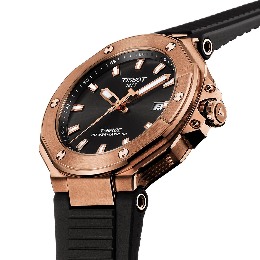 Tissot T-Race automatic watch 41 mm in silicone T141.807.37.051.00