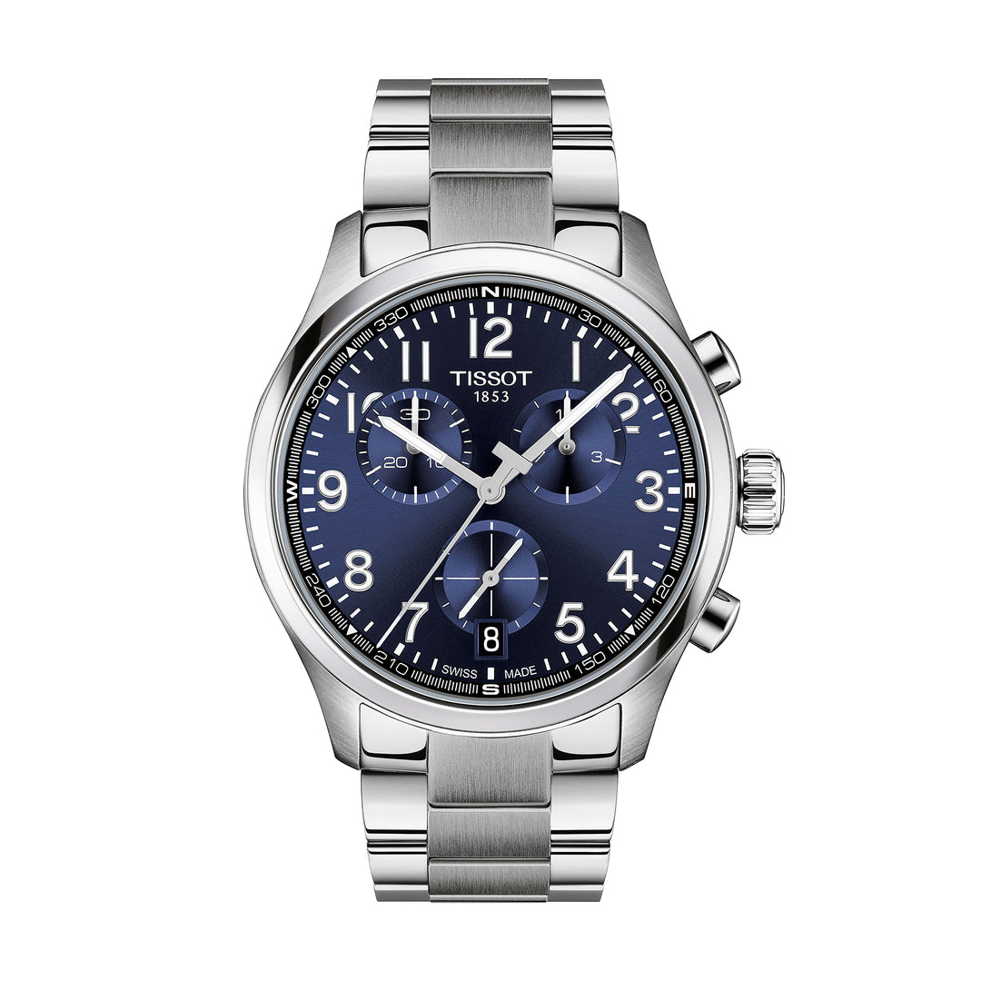 Tissot Chrono L quartz watch in 42 mm stainless steel T116.417.11.042.00
