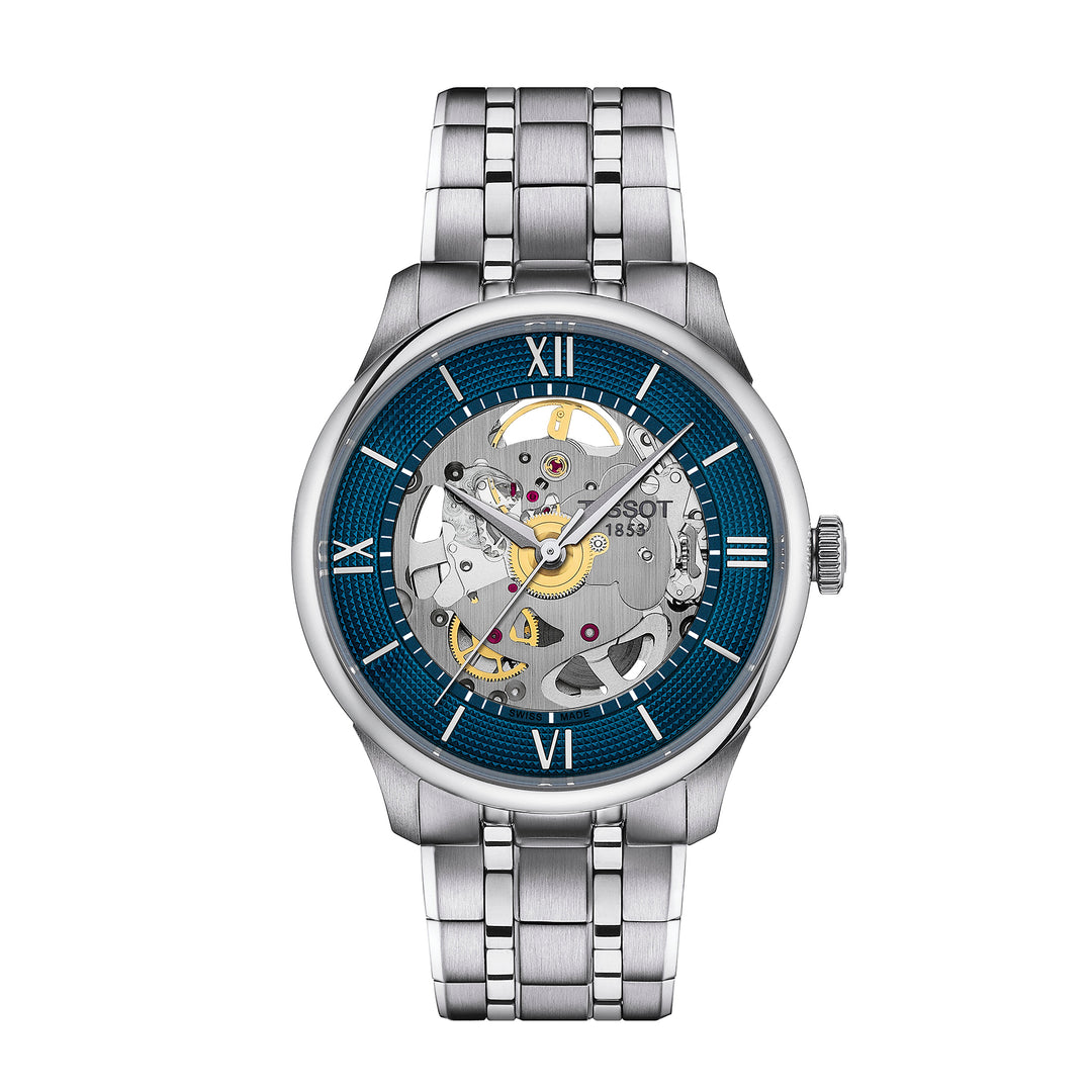 Montre Tissot Chemin des Tourelles Skeleton automatique 39 mm en acier inoxydable T139.836.11.048.00