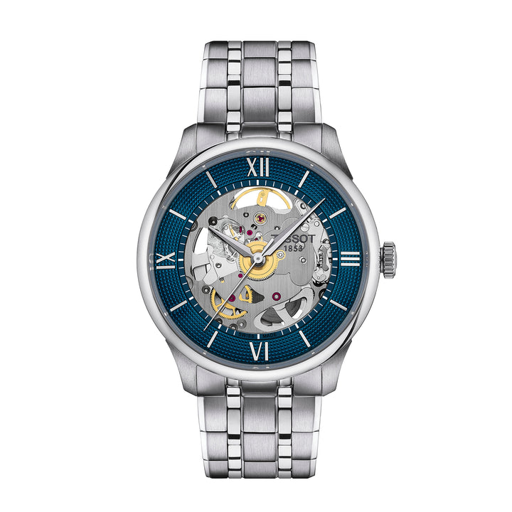 Montre Tissot Chemin des Tourelles Skeleton automatique 39 mm en acier inoxydable T139.836.11.048.00