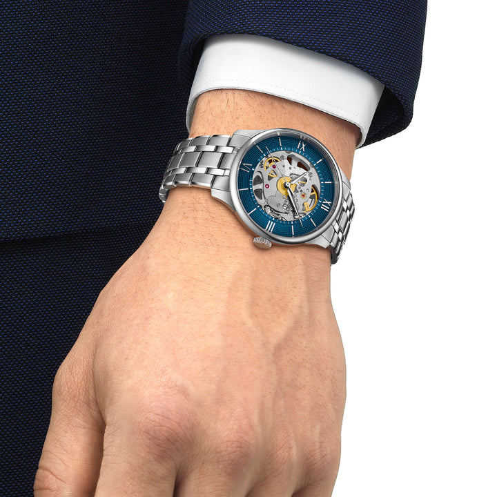 Montre Tissot Chemin des Tourelles Skeleton automatique 39 mm en acier inoxydable T139.836.11.048.00