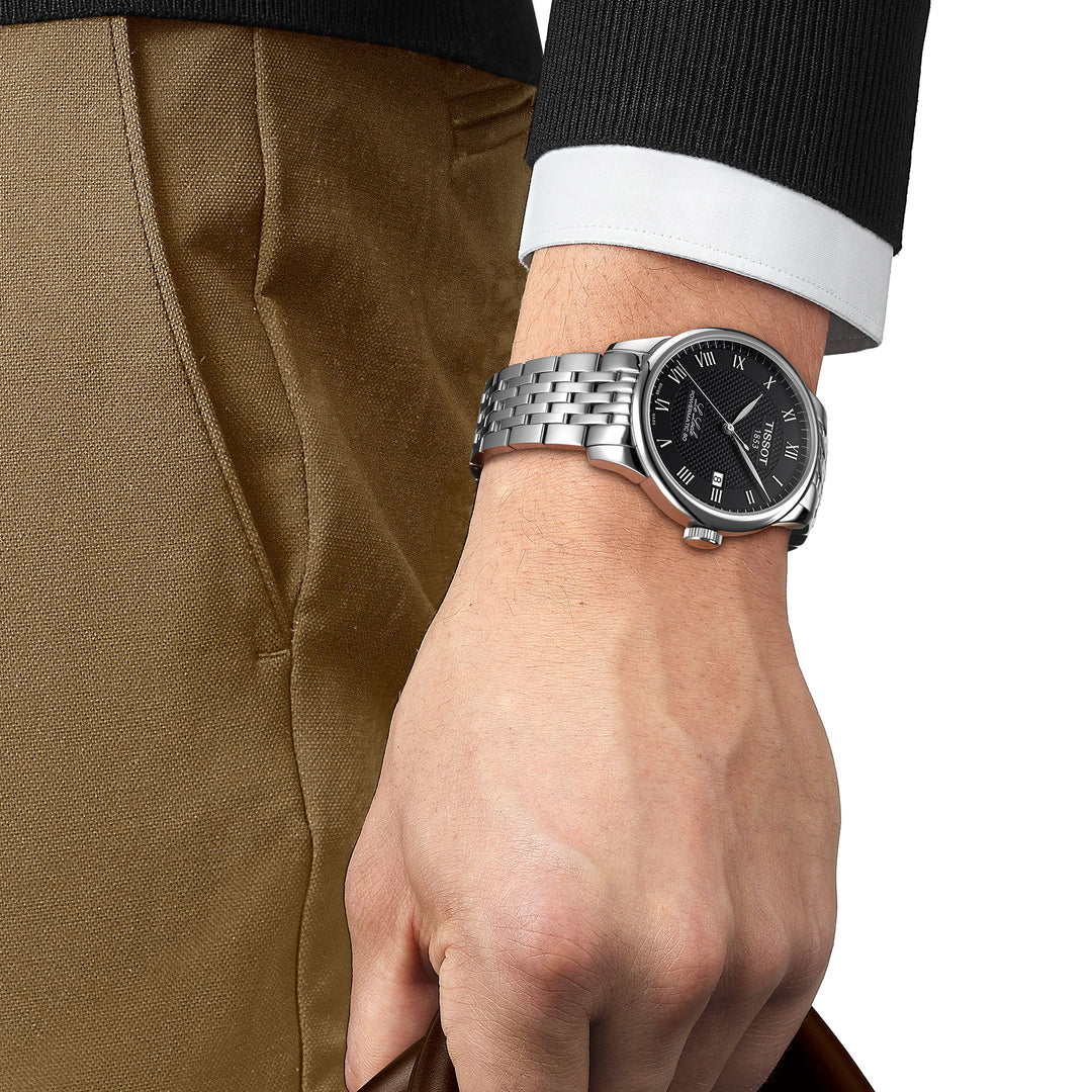 Montre Tissot Le Locle Powermatic 80 automatique en acier inoxydable 39.3 mm T006.407.11.053.00