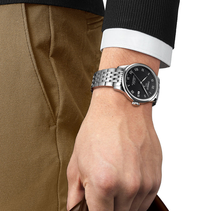 Montre Tissot Le Locle Powermatic 80 automatique en acier inoxydable 39.3 mm T006.407.11.053.00